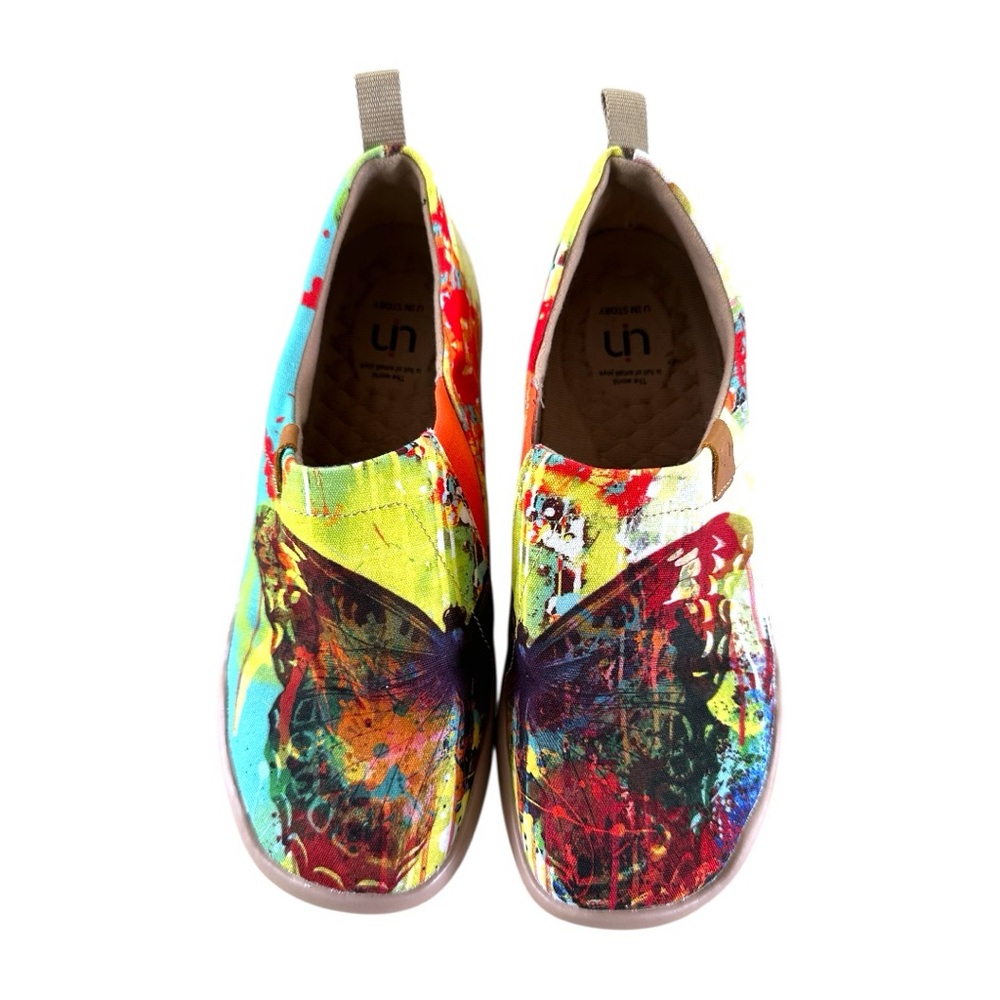 Uin Toledo Slip On Shoes In Mottled Butterfly